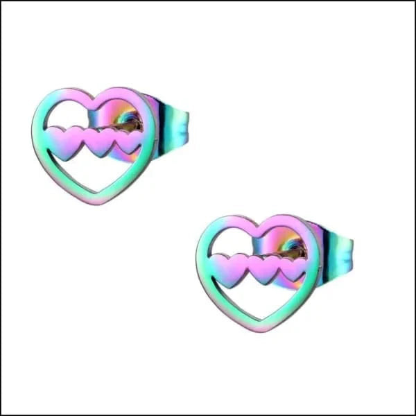 Zweerknopjes-oorbellen 3 Hartjes- Multikleurig-9mm 11mm 4mm 8720157038269 alles Aramat Jewels chirurgisch staal dames Geen edelsteen Geen hanger Geen steen goudkleurig Goudkleurig-11x4mm hart Meerdere kleuren Meerdere Varianten Multi Kleur Multikleur multikleurig Multikleurig-9mm Nieuw oor4293 oorbellen oormodel PVD regenboog rosékleurig smjell Soort sieraad_Oorbellen Staal Volwassenen zilverkleurig zonder hanger zonder steen Zonder_hanger Zonder_steen zwart zweerknopjes