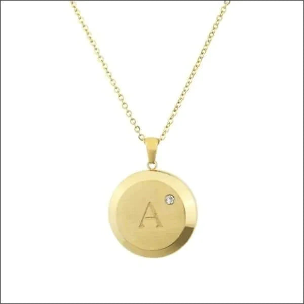 Initiaal Ketting Letter- Chirurgisch Staal - bestellen? Aramat Jewels