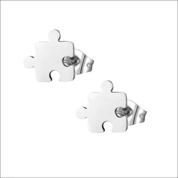 Een Paar Zilveren Puzzelstukken