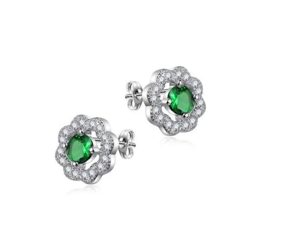 oor2498-e12731-Zilveren Dames Oorbellen Met Zirkonia 925 Zilver-Aramat Jewels