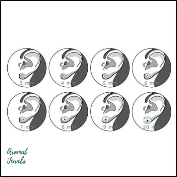 Oorbellen | 925 Sterling Zilveren Oorbellen 5mm Kristal |