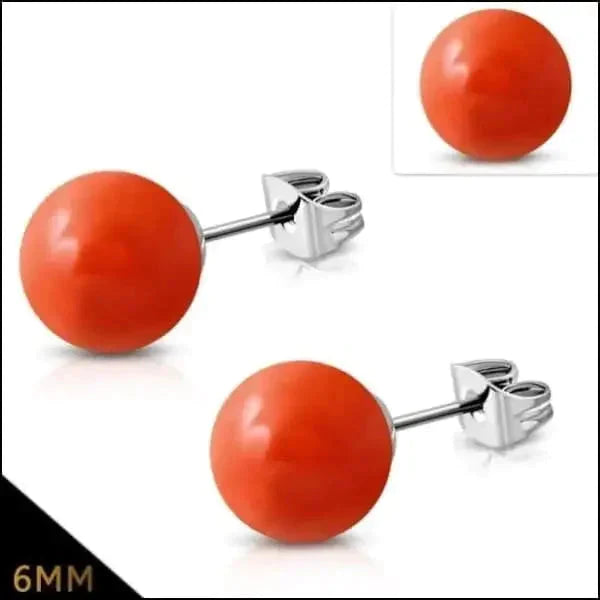 Oorbellen | Bolletjes Oorstekers Acryl Staal Kopen?