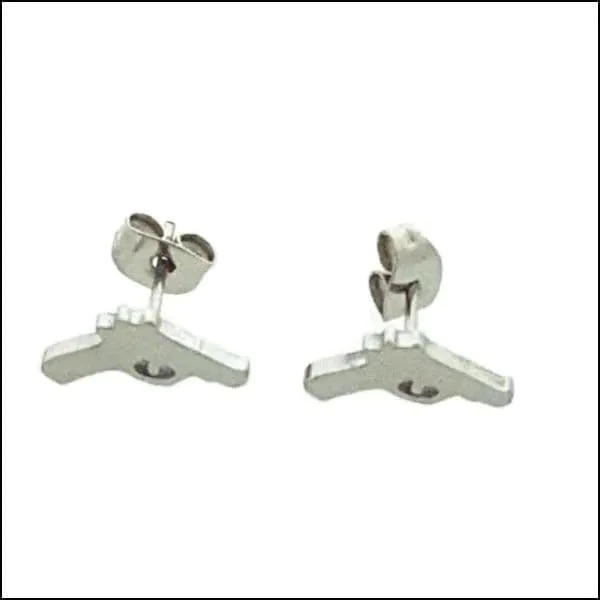 Chirurgisch Stalen Oorbellen Geweer Zilverkleur-7x11mm 6mm 8720157035596 9mm alles Aramat Jewels chirurgisch staal fgift Geen edelsteen Geen hanger Geen oormodel Geen steen geometrisch gepolijst goudkleurig heren Meerdere kleuren oorbellen PVD Staal Volwassenen zilverkleurig zonder hanger zonder steen Zonder_hanger Zonder_steen zweerknopjes