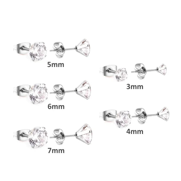 Chirurgisch Stalen Oorbellen Transparante Zirkonia 3mm 4mm 5mm 6mm 7mm alles chirurgisch staal dames Geen edelsteen Geen hanger Geen_Parel Meerdere kleuren Meerdere Maten Met_steen Nieuw oorbellen oormodel PVD rond rosékleurig Rosékleurig / 3mm Rosékleurig / 6mm Rosékleurig / 7mm smjell Staal transparant Volwassenen zilverkleurig Zilverkleurig / 3mm Zilverkleurig / 4mm Zilverkleurig / 5mm Zilverkleurig / 6mm Zilverkleurig / 7mm zirkonia zweerknopjes
