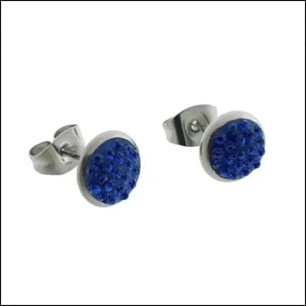 Druzy Oorbellen Zweerknopjes Kristal 8mm Donker Blauw 8720157025467 8mm AB Transparant alles Aramat Jewels Blauwgroen Champagne chirurgisch staal dames Donker Blauw Fuchsia Roze Geen hanger kristal Licht Blauw Licht Roze Meerdere kleuren Met_steen Nieuw Olijf groen oorbellen oormodel PVD Rood Roze Soort sieraad_Oorbellen Staal transparant Video Volwassenen zilverkleurig Zwart zweerknopjes