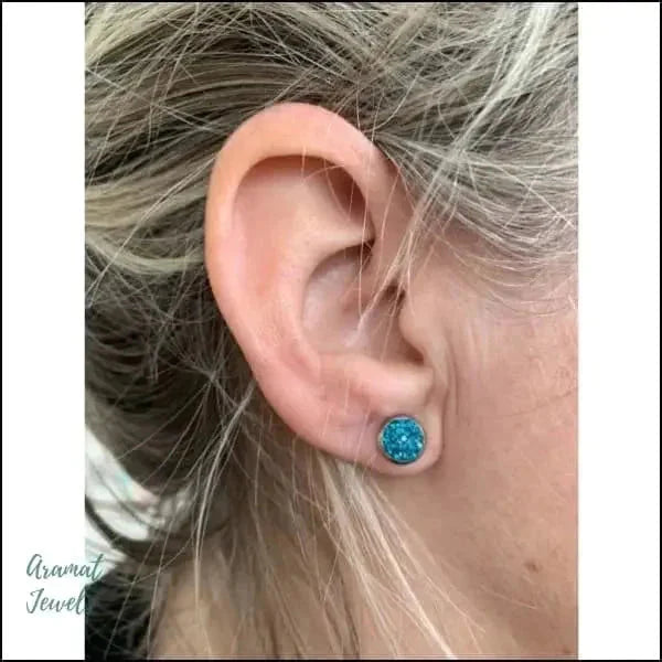 Druzy Oorbellen Zweerknopjes Kristal 8mm 8720157025467 8mm AB Transparant alles Aramat Jewels Blauwgroen Champagne chirurgisch staal dames Donker Blauw Fuchsia Roze Geen hanger kristal Licht Blauw Licht Roze Meerdere kleuren Met_steen Nieuw Olijf groen oorbellen oormodel PVD Rood Roze Soort sieraad_Oorbellen Staal transparant Video Volwassenen zilverkleurig Zwart zweerknopjes