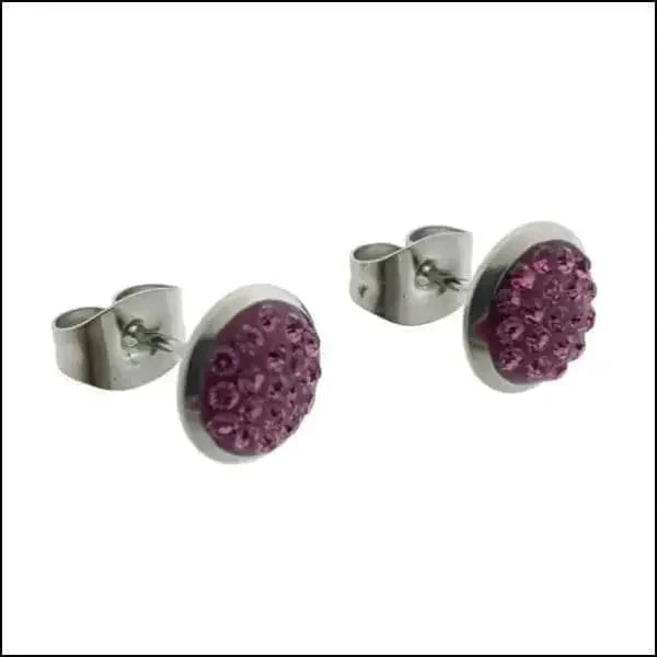 Druzy Oorbellen Zweerknopjes Kristal 8mm Fuchsia Roze 8720157025467 8mm AB Transparant alles Aramat Jewels Blauwgroen Champagne chirurgisch staal dames Donker Blauw Fuchsia Roze Geen hanger kristal Licht Blauw Licht Roze Meerdere kleuren Met_steen Nieuw Olijf groen oorbellen oormodel PVD Rood Roze Soort sieraad_Oorbellen Staal transparant Video Volwassenen zilverkleurig Zwart zweerknopjes