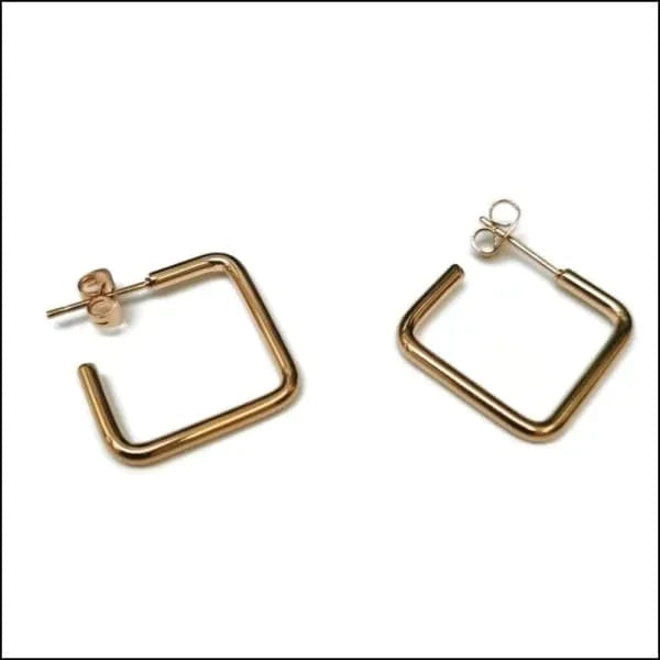 Geometrische Oorstekers Vierkant 15mm 15mm 15mm / Goudkleur 15mm / Zwart 20mm 20mm / Goudkleurig 20mm / Zilverkleurig 2mm alles chirurgisch staal dames Geen edelsteen Geen oormodel Geen_Parel Geen_steen geometrisch goudkleurig Meerdere kleuren Meerdere Maten Nieuw oorbellen PVD Staal tomade vierkant Volwassenen zilverkleurig Zonder_steen zwart