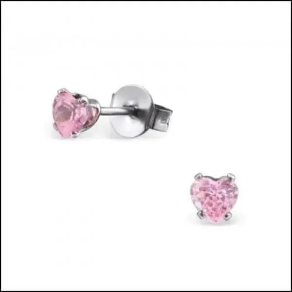 Oorbellen | Hartjes Oorbellen-staal-zirkonia- | Oorbellen |