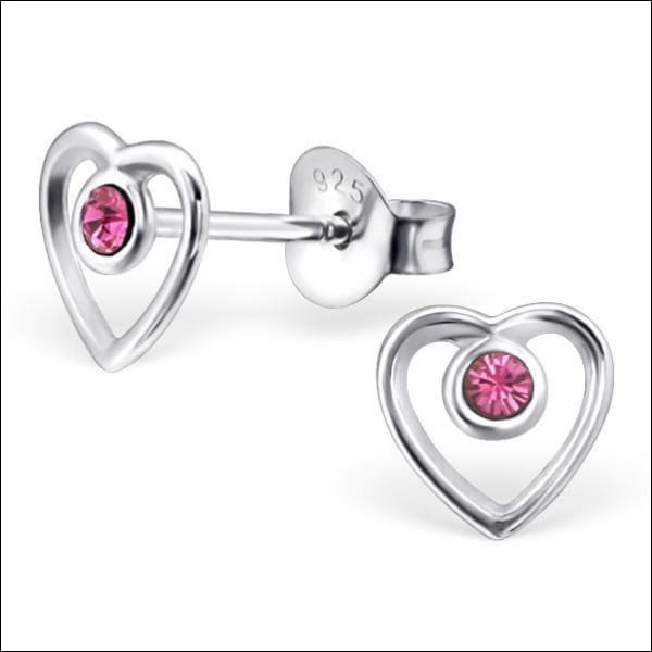 Zilveren Hartjes Oorbellen Zilver/Kristal Roze-7mm 4 x 4 mm 4mm 5 x 5 mm 5mm 6 x 6 mm 6mm 7mm 8720157094180 8mm 9mm alles Apparel & Accessories > Jewelry > Earrings Aramat Jewels dames elf925 emaille Geen hanger Geen oormodel glitter hart kinderen kristal Meerdere Maten Meerdere Varianten Met_steen Nieuw oorbellen plastick silver Volwassenen zilver