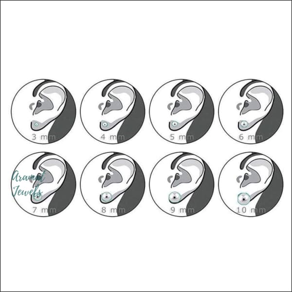Oorbellen | Ronde Kinder Oorbellen 925 Zilver Kristal |