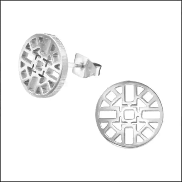 Ronde Oorbellen Zweerknopjes Azteken 10mm Zilverkleurig 10mm 8720157027645 alles Aramat Jewels chirurgisch staal dames Geen edelsteen Geen hanger Geen oormodel kinderen Meerdere kleuren Nieuw oor3303-31502 oorbellen PVD rosékleurig Soort sieraad_Oorbellen Staal Volwassenen zilverkleurig zonder steen Zonder_steen Zwart zweerknopjes