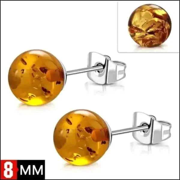 Stalen Bolletjes Oorstekers Amber 8mm Cognac 4mm 4mm / Groen 6mm 6mm / Cognac 6mm / Oranje 8720157023180 8mm 8mm / Cognac 8mm / Groen alles amber Apparel & Accessories > Jewelry > Earrings Aramat Jewels bolletjes chirurgisch staal dames Geen hanger groen Meerdere kleuren Meerdere Maten oorbellen oormodel oranje PVD Soort sieraad_Oorbellen Staal Video Volwassenen zilverkleurig zweerknopjes