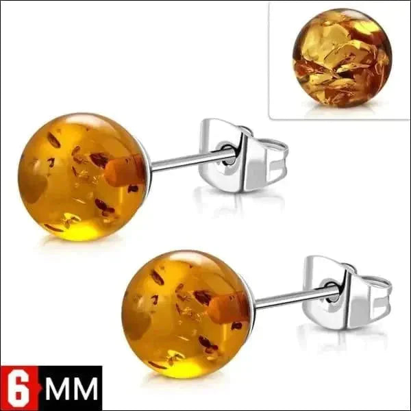 Stalen Bolletjes Oorstekers Amber 6mm Cognac 4mm 4mm / Groen 6mm 6mm / Cognac 6mm / Oranje 8720157023180 8mm 8mm / Cognac 8mm / Groen alles amber Apparel & Accessories > Jewelry > Earrings Aramat Jewels bolletjes chirurgisch staal dames Geen hanger groen Meerdere kleuren Meerdere Maten oorbellen oormodel oranje PVD Soort sieraad_Oorbellen Staal Video Volwassenen zilverkleurig zweerknopjes