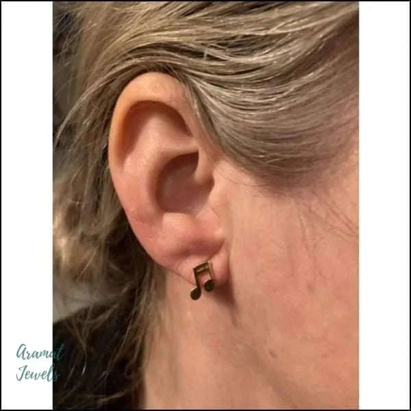 Stalen Oorbellen Muziek - 4mm 7mm 8720157035558 8mm 9mm alles Apparel & Accessories > Jewelry > Earrings Aramat Jewels chirurgisch staal dames fgift Geen edelsteen Geen oormodel Geen steen gepolijst goudkleurig heren kinderen Kleur_Goudkleurig Meerdere kleuren Meerdere Varianten Multikleur muziek oor1699 oorbellen PVD regenboog Staal uniseks unisex zilverkleurig zonder hanger Zonder_hanger Zonder_steen zweerknopjes
