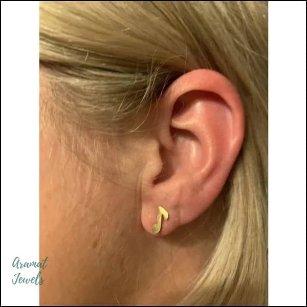Stalen Oorbellen Muziek - 4mm 7mm 8720157035558 8mm 9mm alles Apparel & Accessories > Jewelry > Earrings Aramat Jewels chirurgisch staal dames fgift Geen edelsteen Geen oormodel Geen steen gepolijst goudkleurig heren kinderen Kleur_Goudkleurig Meerdere kleuren Meerdere Varianten Multikleur muziek oor1699 oorbellen PVD regenboog Staal uniseks unisex zilverkleurig zonder hanger Zonder_hanger Zonder_steen zweerknopjes