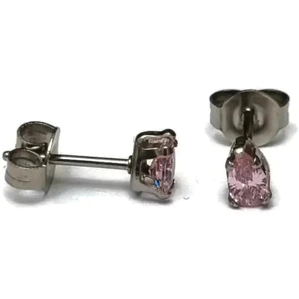 Stalen Zirkonia Oorbellen Druppel 5x3mm Roze 4mm 5mm 5x3mm / Paars 5x3mm / Rood 5x3mm / Roze 5x3mm / Transparant 6mm 6x4mm / Rood 6x4mm / Roze 6x4mm / Transparant 6x4mm / Zwart 7mm 7x5mm / Paars 7x5mm / Rood 7x5mm / Roze 7x5mm / Transparant 8x6mm / Transparant alles Aramat Jewels chirurgisch staal dames druppel Geen hanger kinderen Meerdere kleuren Meerdere Maten Met_steen oorbellen oormodel paars PVD roze Staal transparant Volwassenen zilverkleurig zirkonia zwart zweerknopjes