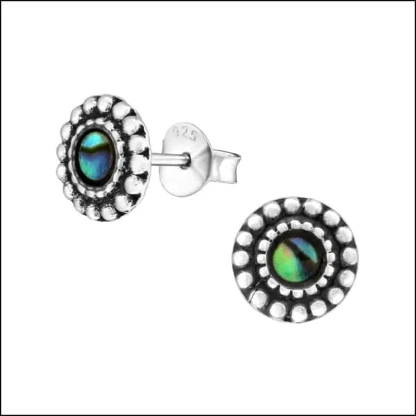 Zilveren Abalone Oorbellen- Rond-Abalone-8mm 10mm 8mm Abalone Abalone groen Abalone paars Abalone roze alles Aramat Jewels bali blauw dames Donker blauw donker_blauw druppel elf925 Geen oormodel Geen_Parel geoxideerd groen Meerdere kleuren Meerdere Maten Meerdere Varianten Nieuw oorbellen paars rond roze schelp silver Volwassenen zilver zonder hanger Zonder_hanger