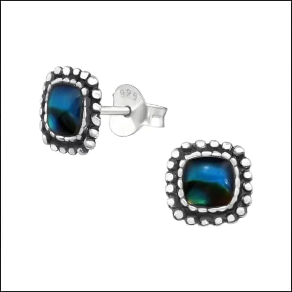 Zilveren Abalone Oorbellen- Vierkant-Abalone Blauw-7mm 10mm 8mm Abalone Abalone groen Abalone paars Abalone roze alles Aramat Jewels bali blauw dames Donker blauw donker_blauw druppel elf925 Geen oormodel Geen_Parel geoxideerd groen Meerdere kleuren Meerdere Maten Meerdere Varianten Nieuw oorbellen paars rond roze schelp silver Volwassenen zilver zonder hanger Zonder_hanger