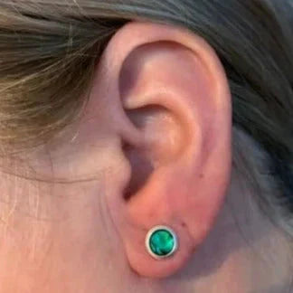 Zilveren Abalone Oorbellen- 10mm 8mm Abalone Abalone groen Abalone paars Abalone roze alles Aramat Jewels bali blauw dames Donker blauw donker_blauw druppel elf925 Geen oormodel Geen_Parel geoxideerd groen Meerdere kleuren Meerdere Maten Meerdere Varianten Nieuw oorbellen paars rond roze schelp silver Volwassenen zilver zonder hanger Zonder_hanger