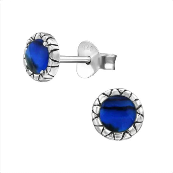 Zilveren Abalone Oorbellen- Rond-Abalone Blauw-5mm 10mm 8mm Abalone Abalone groen Abalone paars Abalone roze alles Aramat Jewels bali blauw dames Donker blauw donker_blauw druppel elf925 Geen oormodel Geen_Parel geoxideerd groen Meerdere kleuren Meerdere Maten Meerdere Varianten Nieuw oorbellen paars rond roze schelp silver Volwassenen zilver zonder hanger Zonder_hanger
