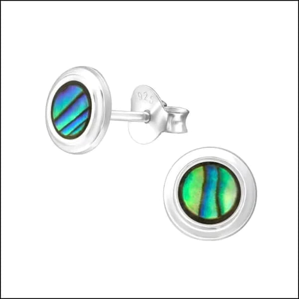 Zilveren Abalone Oorbellen- Rond-Abalone-6mm 10mm 8mm Abalone Abalone groen Abalone paars Abalone roze alles Aramat Jewels bali blauw dames Donker blauw donker_blauw druppel elf925 Geen oormodel Geen_Parel geoxideerd groen Meerdere kleuren Meerdere Maten Meerdere Varianten Nieuw oorbellen paars rond roze schelp silver Volwassenen zilver zonder hanger Zonder_hanger