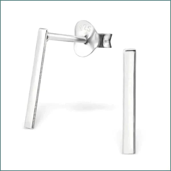 Zilveren Oorbellen Bar 12x2mm 10 x 1 mm 10mm 13 x 1 mm 1mm 8720157094012 alles Aramat Jewels bar dames elf925 Geen edelsteen Geen hanger Geen oormodel Geen steen Geen_Parel geometrisch Meerdere Maten Meerdere Varianten Nieuw oor1084-26076 oorbellen silver Volwassenen zilver Zonder_hanger