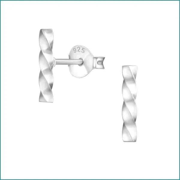 Zilveren Oorbellen Bar Gedraaid-10x2mm 10 x 1 mm 10mm 13 x 1 mm 1mm 8720157094012 alles Aramat Jewels bar dames elf925 Geen edelsteen Geen hanger Geen oormodel Geen steen Geen_Parel geometrisch Meerdere Maten Meerdere Varianten Nieuw oor1084-26076 oorbellen silver Volwassenen zilver Zonder_hanger