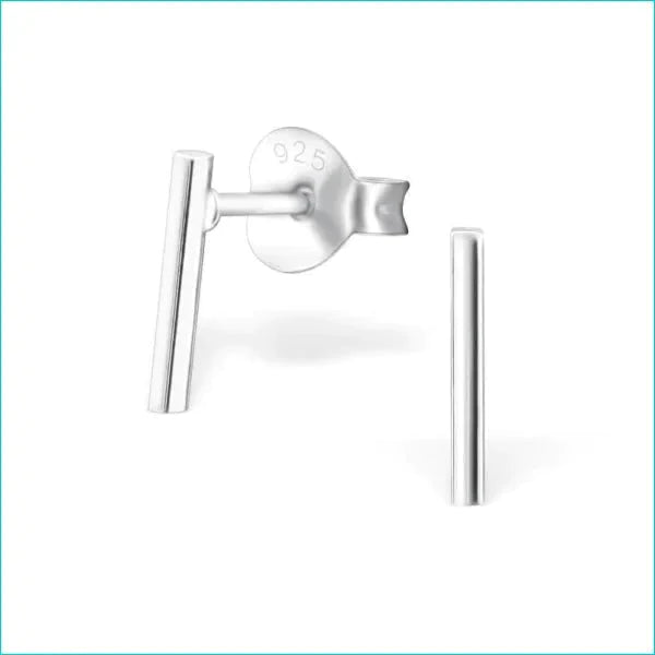 Zilveren Oorbellen Bar 8x1mm 10 x 1 mm 10mm 13 x 1 mm 1mm 8720157094012 alles Aramat Jewels bar dames elf925 Geen edelsteen Geen hanger Geen oormodel Geen steen Geen_Parel geometrisch Meerdere Maten Meerdere Varianten Nieuw oor1084-26076 oorbellen silver Volwassenen zilver Zonder_hanger