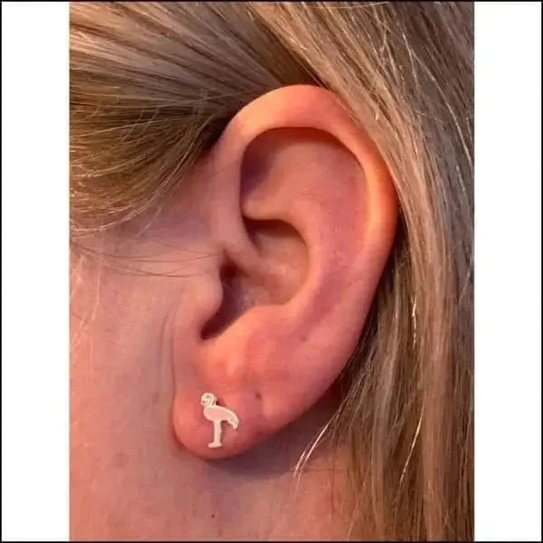 Zilveren Flamingo Oorbellen alles dames dier elf925 emaille flamingo Geen hanger Geen oormodel geoxideerd kinderen Meerdere kleuren Meerdere Varianten oorbellen plastick roze Roze-8x6mm Roze-8x7mm Roze/Zwart-8x7mm silver zilver Zilver geoxideerd-9x8mm Zilver-9x7mm