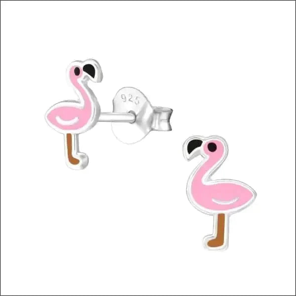 Zilveren Flamingo Oorbellen Roze-8x6mm alles dames dier elf925 emaille flamingo Geen hanger Geen oormodel geoxideerd kinderen Meerdere kleuren Meerdere Varianten oorbellen plastick roze Roze-8x6mm Roze-8x7mm Roze/Zwart-8x7mm silver zilver Zilver geoxideerd-9x8mm Zilver-9x7mm