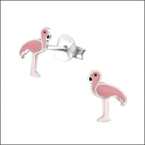 Zilveren Flamingo Oorbellen Roze/Zwart-8x7mm alles dames dier elf925 emaille flamingo Geen hanger Geen oormodel geoxideerd kinderen Meerdere kleuren Meerdere Varianten oorbellen plastick roze Roze-8x6mm Roze-8x7mm Roze/Zwart-8x7mm silver zilver Zilver geoxideerd-9x8mm Zilver-9x7mm