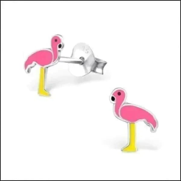 Zilveren Flamingo Oorbellen Roze-8x7mm alles dames dier elf925 emaille flamingo Geen hanger Geen oormodel geoxideerd kinderen Meerdere kleuren Meerdere Varianten oorbellen plastick roze Roze-8x6mm Roze-8x7mm Roze/Zwart-8x7mm silver zilver Zilver geoxideerd-9x8mm Zilver-9x7mm