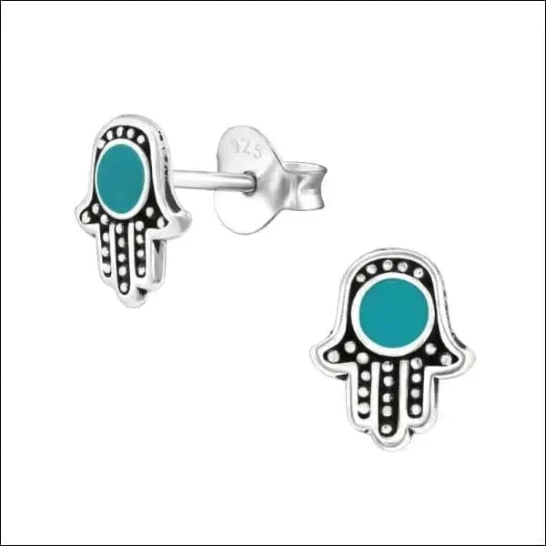 Zilveren Hamsa Hand Oorbellen Groen 6mm 8720157057406 8mm alles Aramat Jewels bali blauw Blauw Glitter dames donker_blauw elf925 emaille Geen hanger Geen oormodel geoxideerd Geoxideerd Zilver -7x5mm glitter groen Meerdere kleuren Meerdere Varianten Met_steen Nieuw oorbellen opaal Opaal Blauw Opaal Wit silver Volwassenen wit zilver Zilver 8x7mm