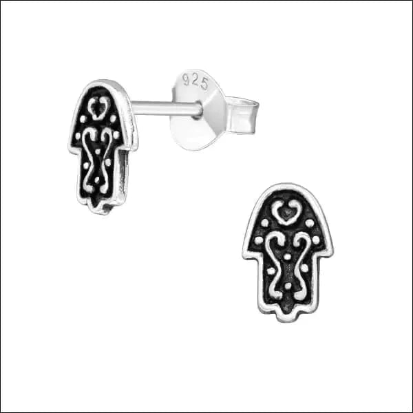 Zilveren Hamsa Hand Oorbellen Geoxideerd Zilver -7x5mm 6mm 8720157057406 8mm alles Aramat Jewels bali blauw Blauw Glitter dames donker_blauw elf925 emaille Geen hanger Geen oormodel geoxideerd Geoxideerd Zilver -7x5mm glitter groen Meerdere kleuren Meerdere Varianten Met_steen Nieuw oorbellen opaal Opaal Blauw Opaal Wit silver Volwassenen wit zilver Zilver 8x7mm
