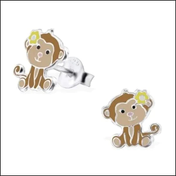 Zilveren Kinder Oorbellen Aap- Aap gele bloem-10x9mm 10mm 7mm 8mm 9mm aap Aap gele bloem-10x9mm Aap roze bloem-9mm Aap roze strik-9x7mm Aap-10x8mm alles dames dier elf925 Geen hanger Geen oormodel kinderen Meerdere Varianten Met_steen niet geupdated Nieuw oorbellen plastick silver Soort sieraad_Oorbellen Volwassenen zilver