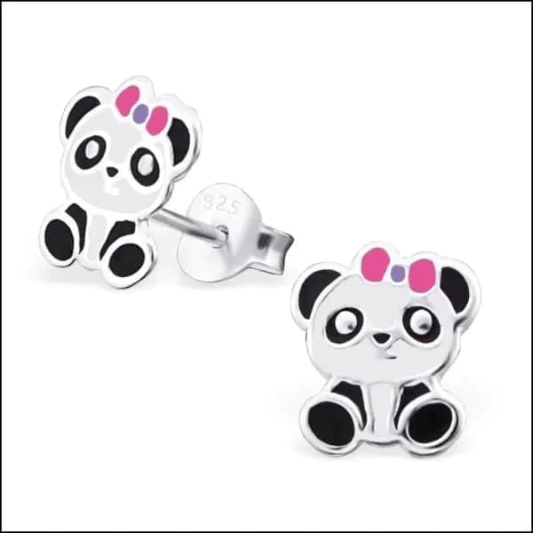Zilveren Kinder Oorbellen Panda Panda strik Roze-9x7mm 7mm 8mm 9mm alles dames dier elf925 emaille Geen hanger Geen oormodel kinderen Meerdere kleuren Meerdere Maten Meerdere Varianten oorbellen paars panda Panda Hartje-9x7mm Panda Rond-7mm Panda strik paars 9x7mm Panda strik Rood-9x7mm Panda strik Roze-9x7mm Panda-10x8mm Panda-7x6mm Panda-9x8mm roze silver Soort sieraad_Oorbellen wit zilver zonder steen Zonder_steen zwart