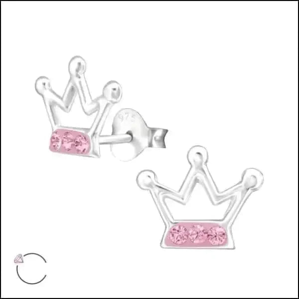 Zilveren Oorbellen Kroontje Zilver/Kristal-10x8mm 8720157003250 alles Apparel & Accessories > Jewelry > Earrings Aramat Jewels blauw Blauw-6x9mm dames elf925 emaille Geen hanger Geen oormodel glitter kinderen kristal Meerdere kleuren Meerdere Varianten Met_steen Nieuw oor333 oorbellen paars Paars-9x8mm roze Roze-9x8mm silver wit Wit-9x8mm zilver Zilver/Kristal-10x8mm