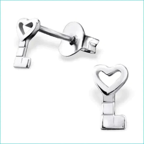 Zilveren Oorbellen Sleutel Sleutel-6x4mm 12mm 5mm 8720157011675 alles Aramat Jewels dames elf925 Geen hanger Geen oormodel kinderen Meerdere Varianten oor286-22689 oorbellen silver Sleutel Soort sieraad_Oorbellen Volwassenen zilver
