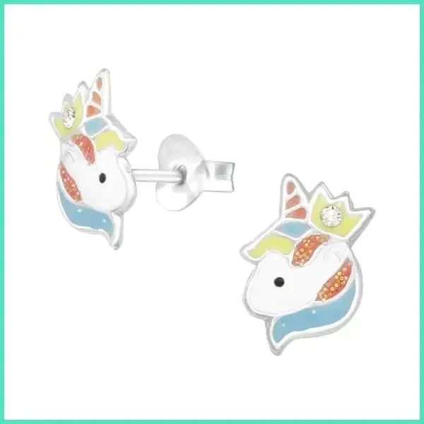 Oorbellen | Zilveren Unicorn Eenhoorn- Kopen?