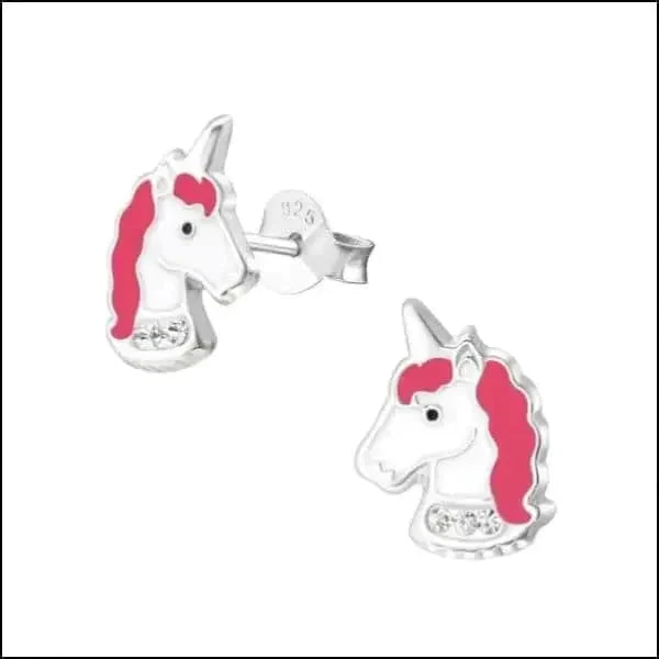 Oorbellen | Zilveren Unicorn Eenhoorn- Kopen?