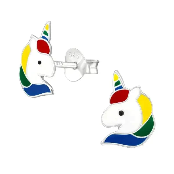 Oorbellen | Zilveren Unicorn Eenhoorn- Kopen?