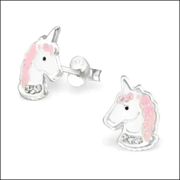 Oorbellen | Zilveren Unicorn Eenhoorn- Kopen?