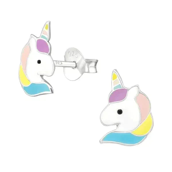 Oorbellen | Zilveren Unicorn Eenhoorn- Kopen?