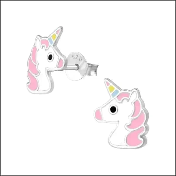 Oorbellen | Zilveren Unicorn Eenhoorn- Kopen?