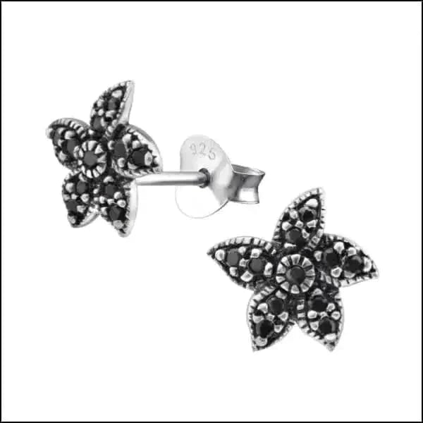 Zilveren Oorbellen Zeester Zilver/Zwart-8mm 8720157003441 alles Aramat Jewels blauw dames dier Echt Zilver-7mm elf925 emaille Geen hanger Geen oormodel geoxideerd kinderen kristal Meerdere kleuren Meerdere Maten Meerdere Varianten Met_steen Nieuw oorbellen paars Paars-8mm silver Soort sieraad_Oorbellen Volwassenen Zeester zilver Zilver geoxideerd-7mm Zilver-6mm Zilver-7mm Zilver/Blauw-9x8mm Zilver/Donker Blauw-9x8mm Zilver/Transparant-9x8mm Zilver/Zwart-8mm zirkonia zwart
