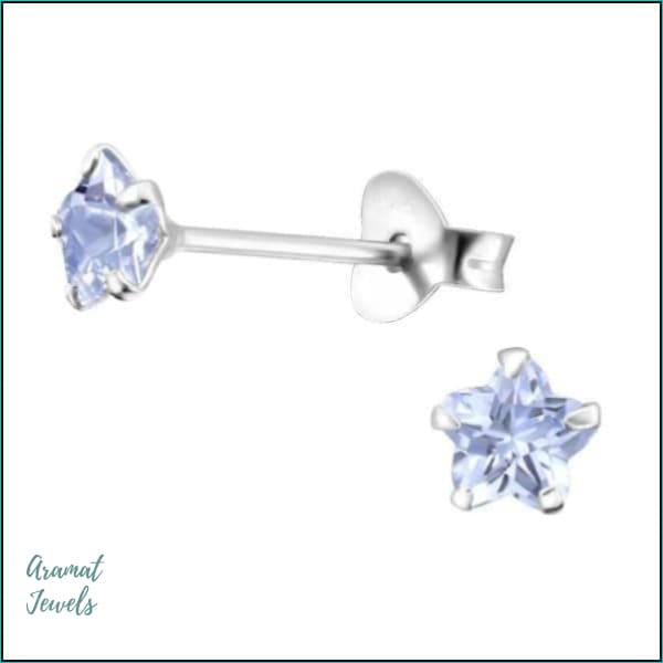 Oorbellen | Zilveren Zirkonia Oorbellen Bloem 4mm |