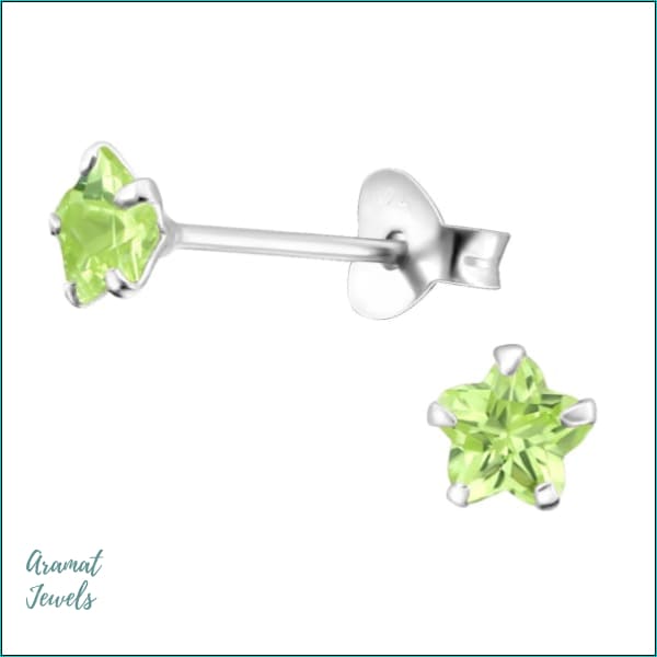 Oorbellen | Zilveren Zirkonia Oorbellen Bloem 4mm |