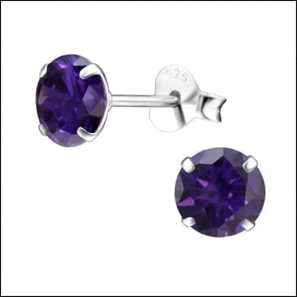 Zilveren Zirkonia Oorbellen Rond-meerdere Maten En Kleurtjes 6mm Paars 3mm 5mm 6mm 8720157033103 alles Aramat Jewels blauw dames elf925 Geen hanger Geen oormodel goudkleurig groen heren kinderen Meerdere kleuren Meerdere Maten Met_steen Nieuw oorbellen rond rood roze silver transparant zilver zirkonia zwart