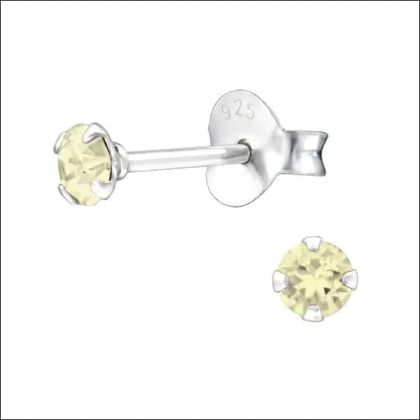 Zilveren Zirkonia Oorbellen Rond-meerdere Maten En Kleurtjes 3mm Creme 3mm 5mm 6mm 8720157033103 alles Aramat Jewels blauw dames elf925 Geen hanger Geen oormodel goudkleurig groen heren kinderen Meerdere kleuren Meerdere Maten Met_steen Nieuw oorbellen rond rood roze silver transparant zilver zirkonia zwart